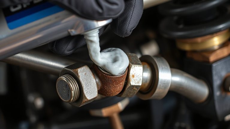 apply grease to steering