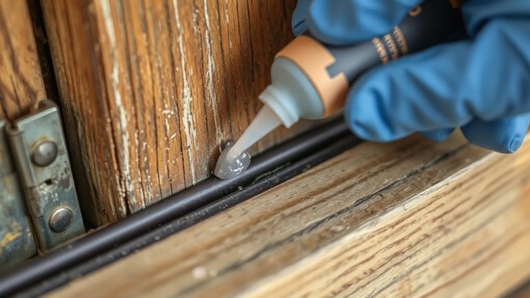 apply sealant to weather stripping