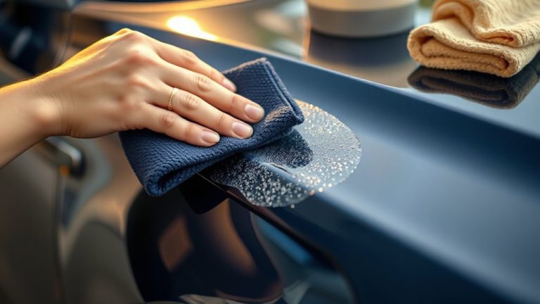 apply wax with microfiber pad