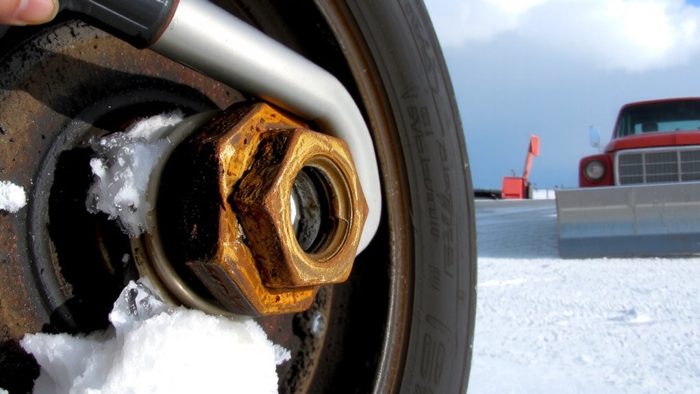 axle nut torque winter safety