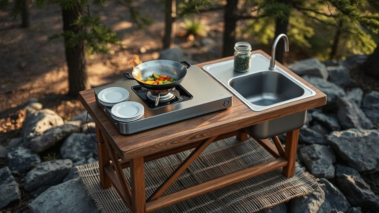 best car camping kitchen