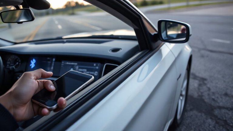 bluetooth triggered window closure system