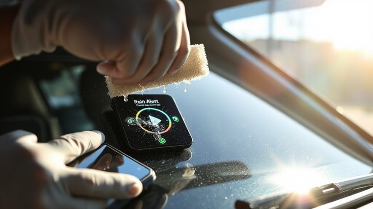 bluetooth windshield treatment alerts
