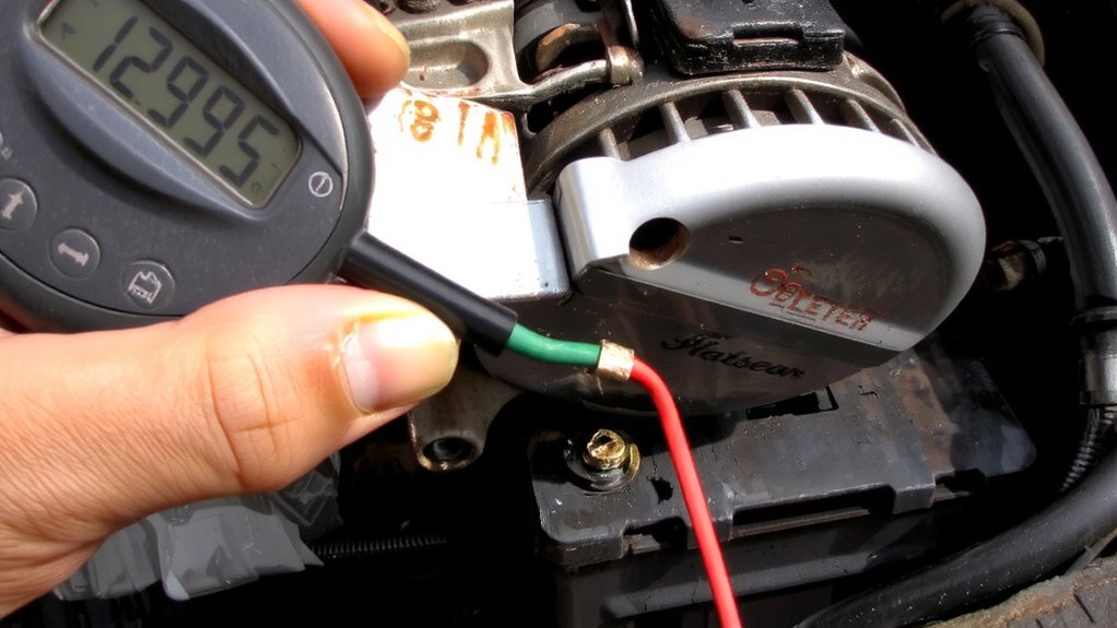 broken wire halts charging