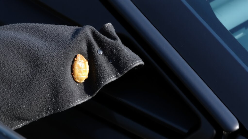bug residue causes coating degradation