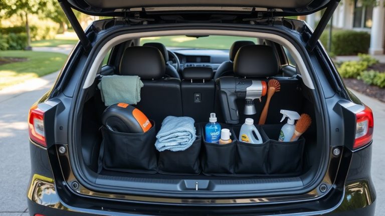car cleaning supply organizers
