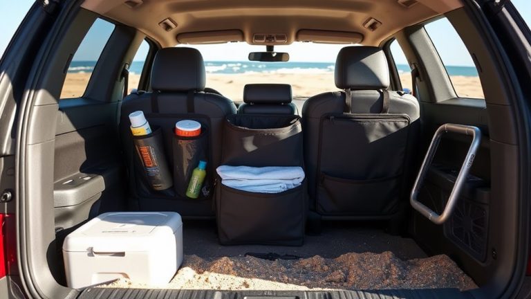 car organizers for beach trips
