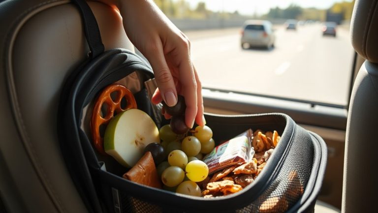 car snack organizers road trips