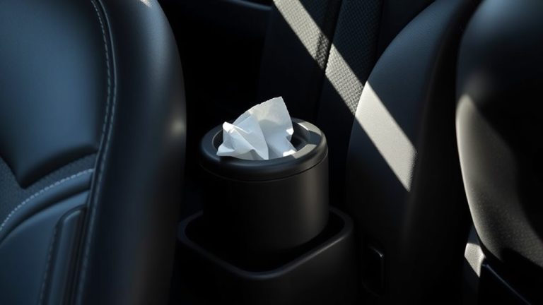 car trash cans clean