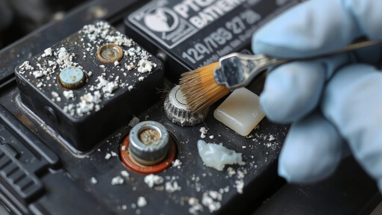 check clean battery terminals