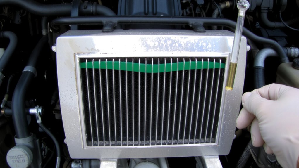 check coolant level and condition