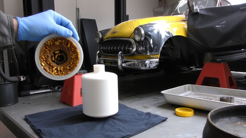 check fuel filter pre storage