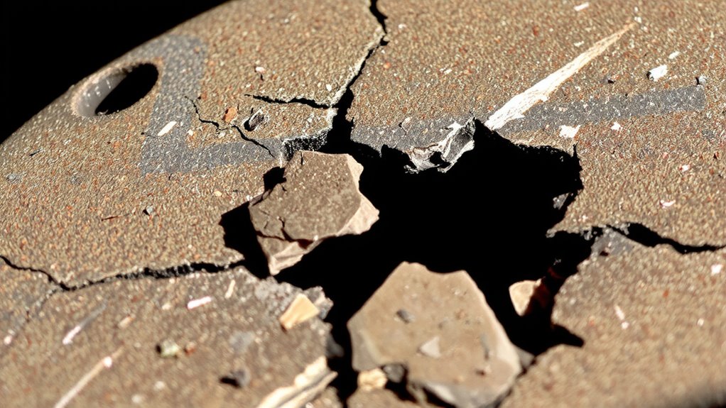 chipping corrosion cracks wear