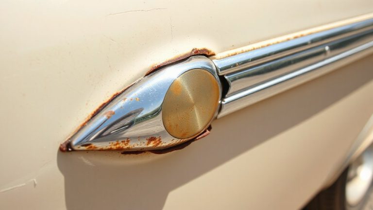 chrome trim corrosion indicates clear coat failure