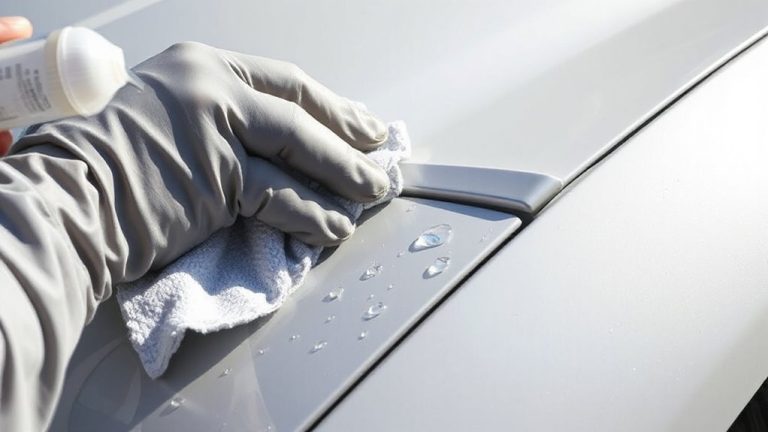 clean film on aerodynamic parts