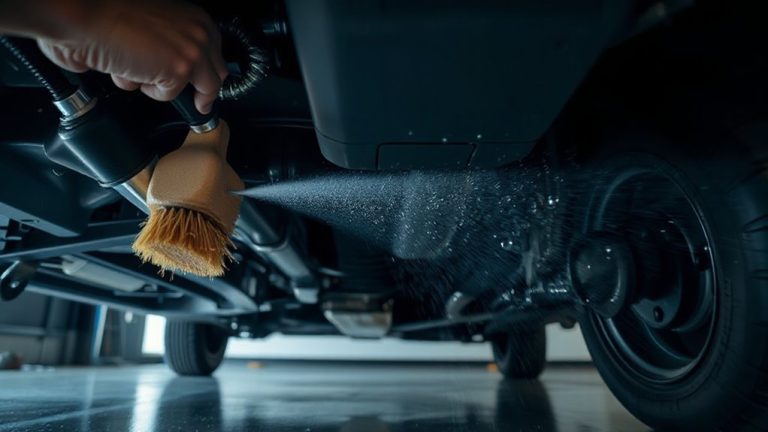 clean gently undercarriage areas