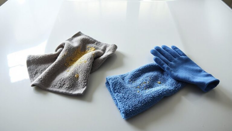 clean mitts after each panel