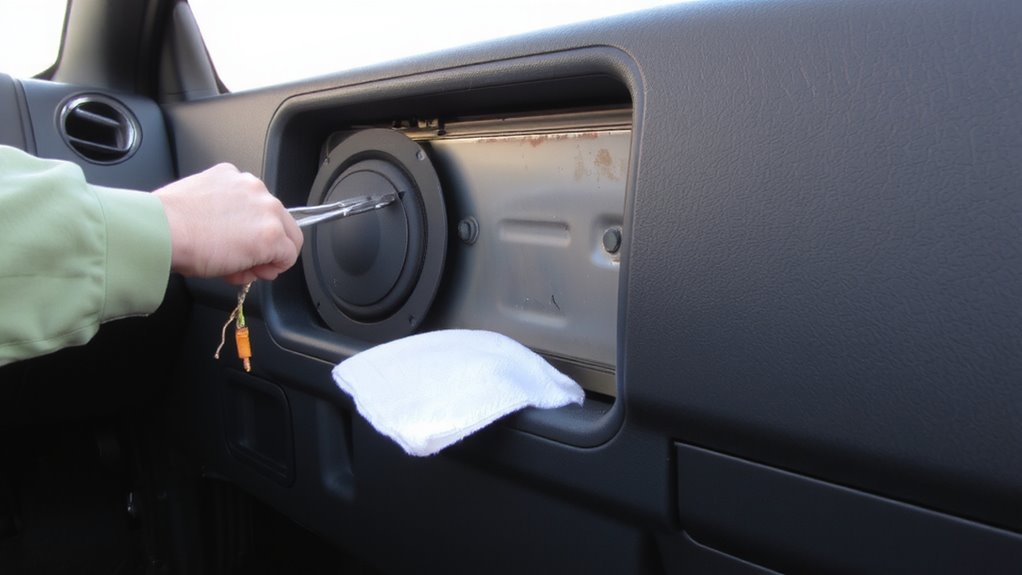 clean mounting surfaces thoroughly
