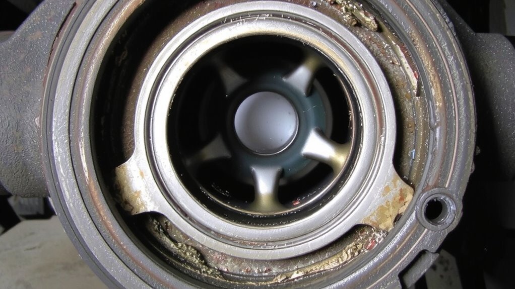 clicking grinding pitting overheating