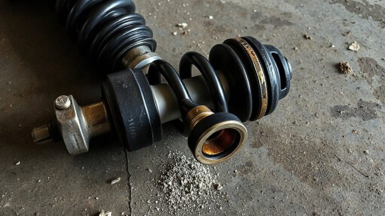 coilover leaks from bottoming out