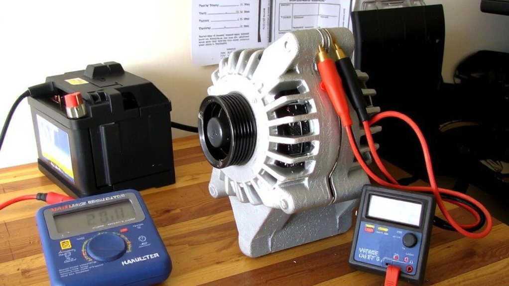 connect alternator to 12 volt source