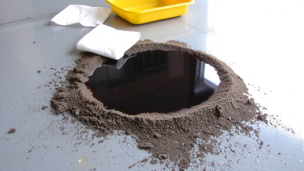 contain spill immediately with barriers