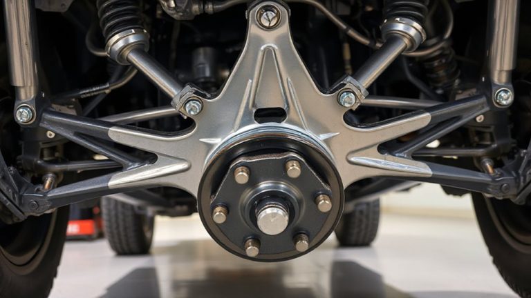 control arms link hub to chassis