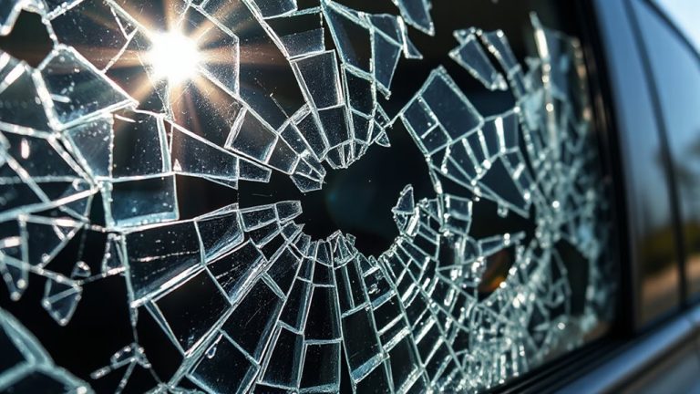 controlled breakage through tempered glass