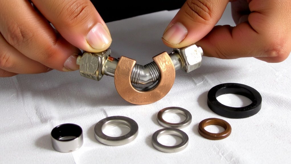 correct washer size and material