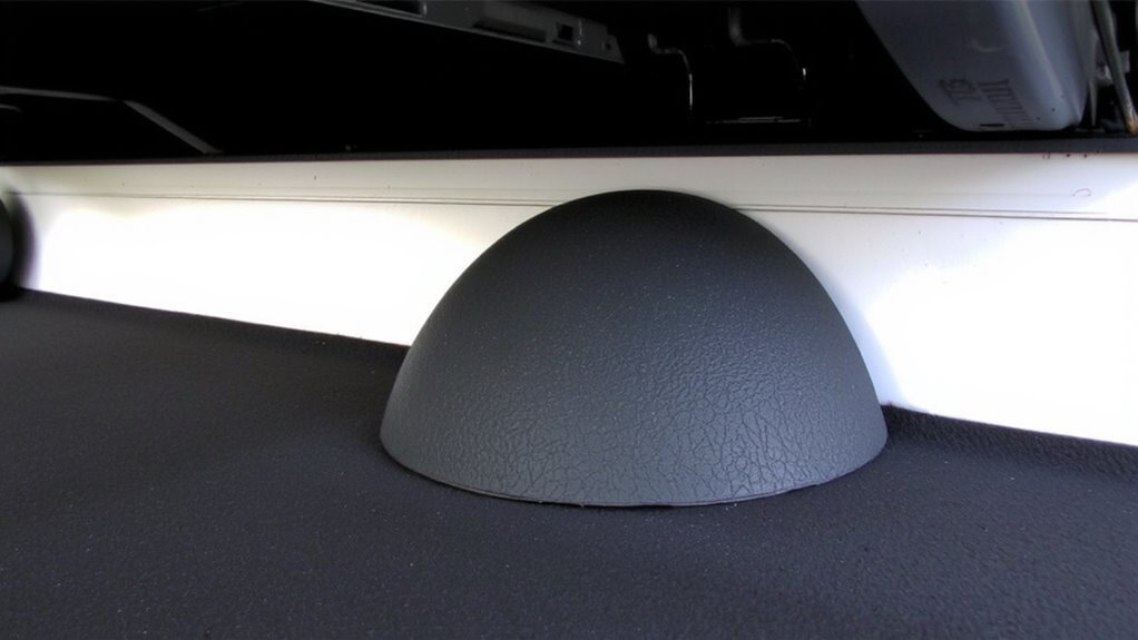 dampening pads reduce cabin drone