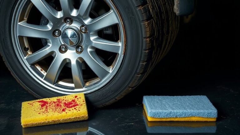 dedicated sponge prevents wheel contamination
