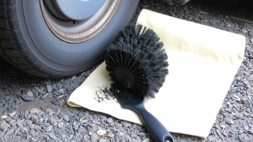 dedicated tire brush use