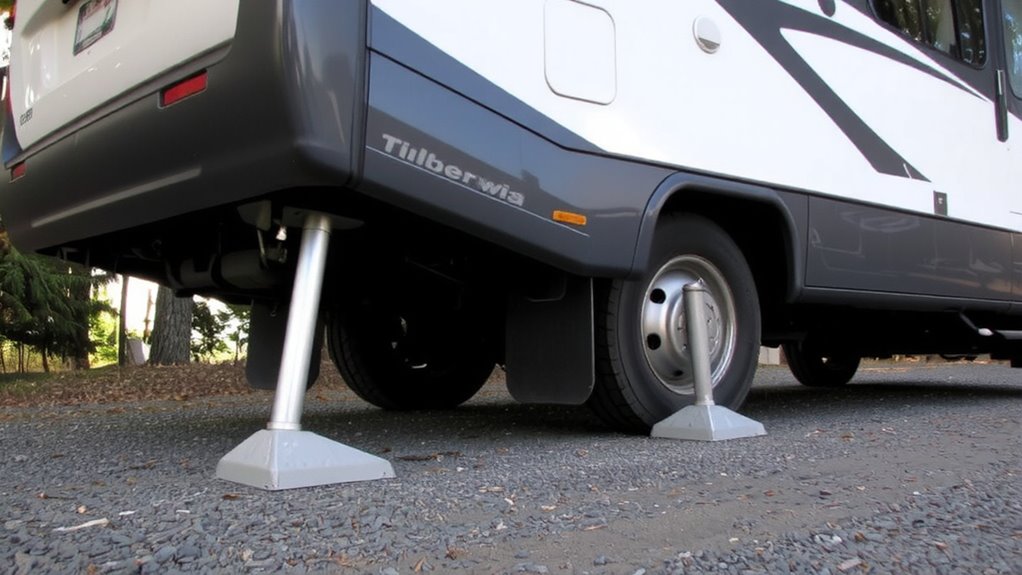 deploy jacks on uneven terrain