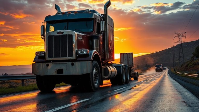 diesel trucks power hauling