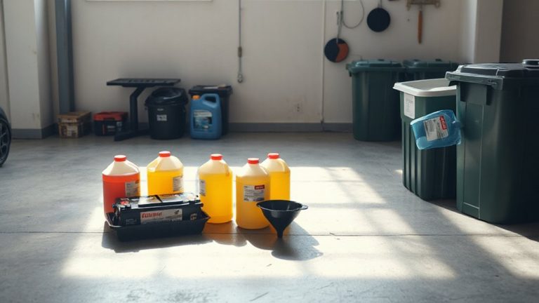 dispose automotive fluids safely