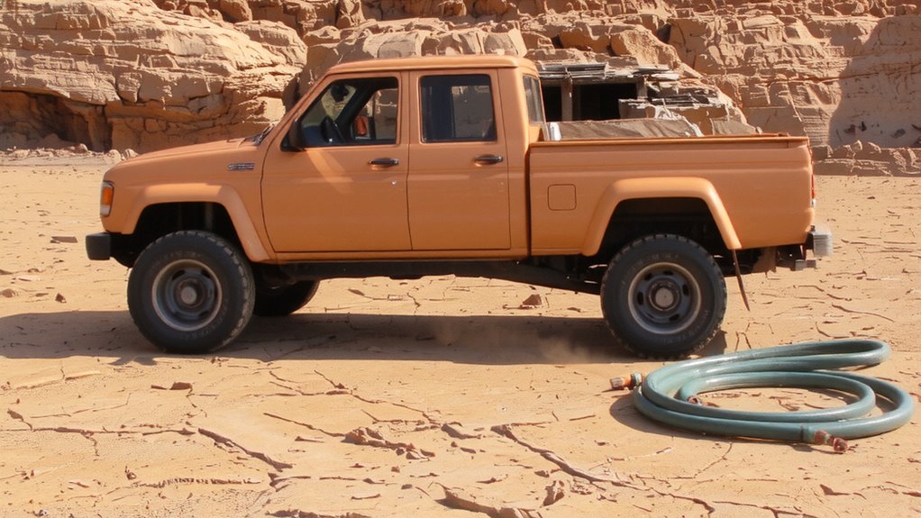 dry mud before rinsing