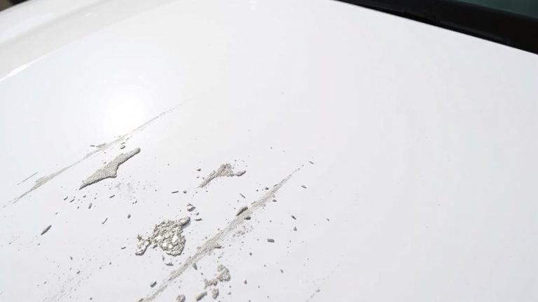 dry spray textures reveal rushed repaints