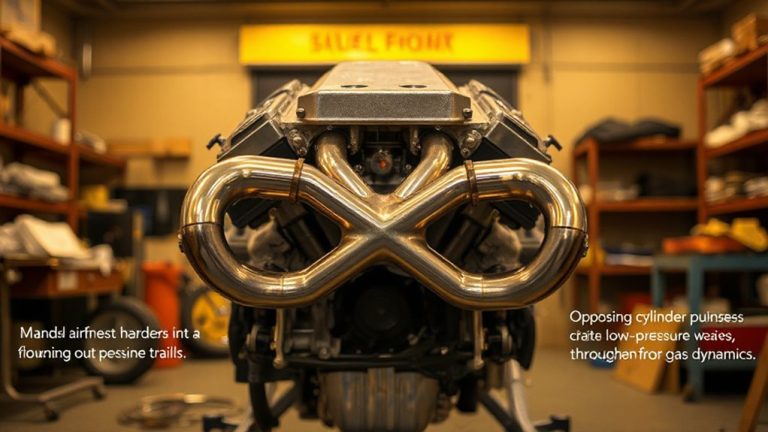 dual exhaust scavenging efficiency