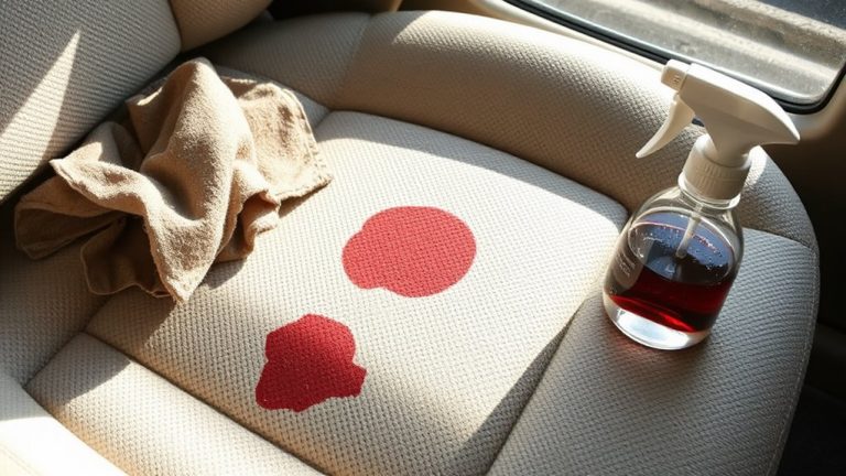 effective car seat stain solutions