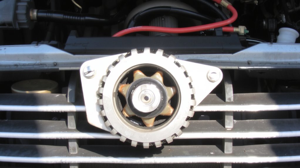 electromagnetic induction in rotating rotor