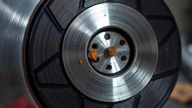 examining scored rotor faces
