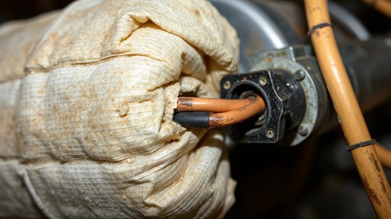 fire risk near insulated downpipes