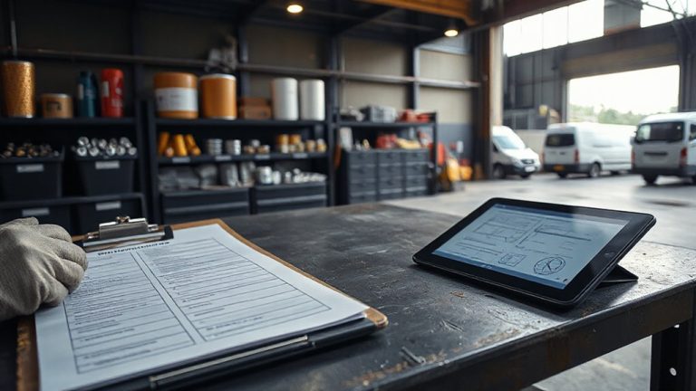 fleet storage technician checklists