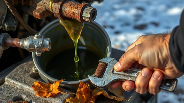 flush coolant before winter