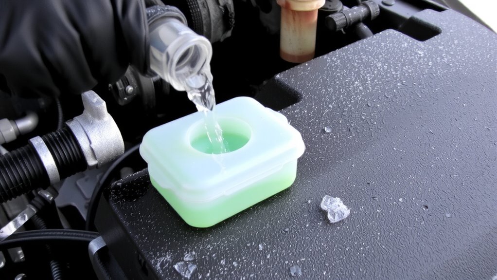 flush coolant to prevent freeze damage
