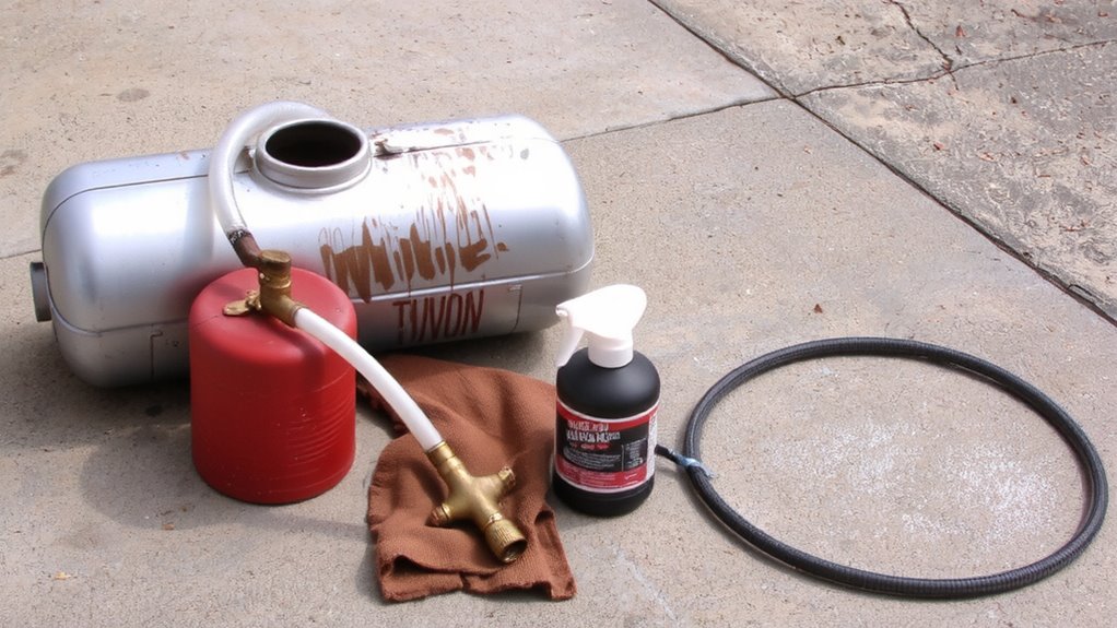 flush system with pea cleaner
