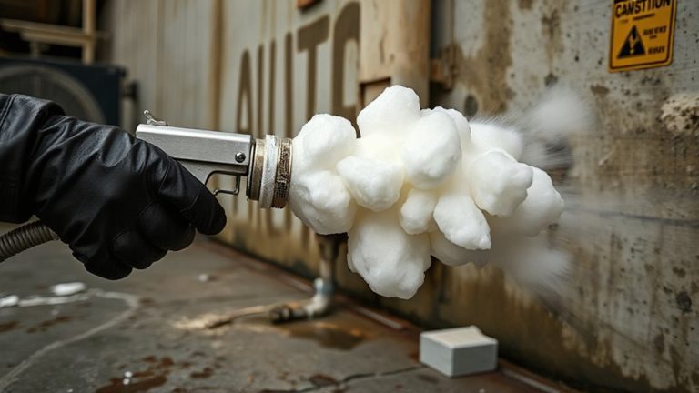 foam gun decontamination method