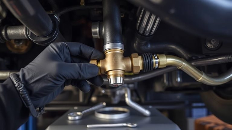 fuel shut off valve installation
