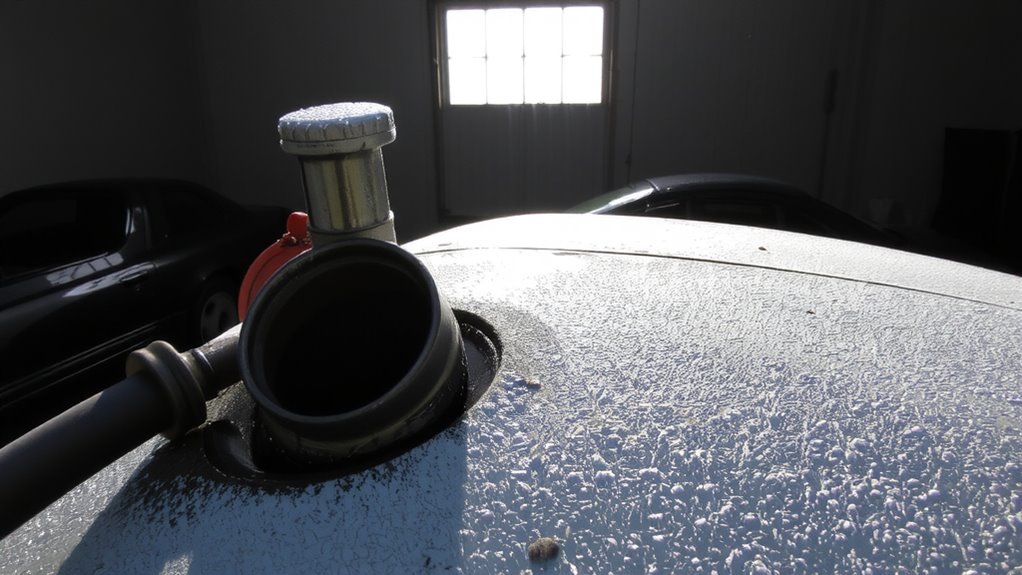 full tank prevents condensation