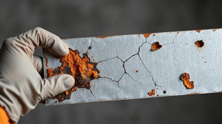galvanized steel clay reaction